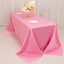 Lamour Satin 90"x132" Rectangle Tablecloth Pink - Soft & Silk-Like Seamless Table Cover