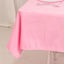Lamour Satin 54"x54" Table Overlay Square Tablecloth Pink - Durable & Silk-Like Table Cover