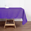 Polyester 60"x102" Rectangle Tablecloth Purple - Durable and Stylish Table Cover