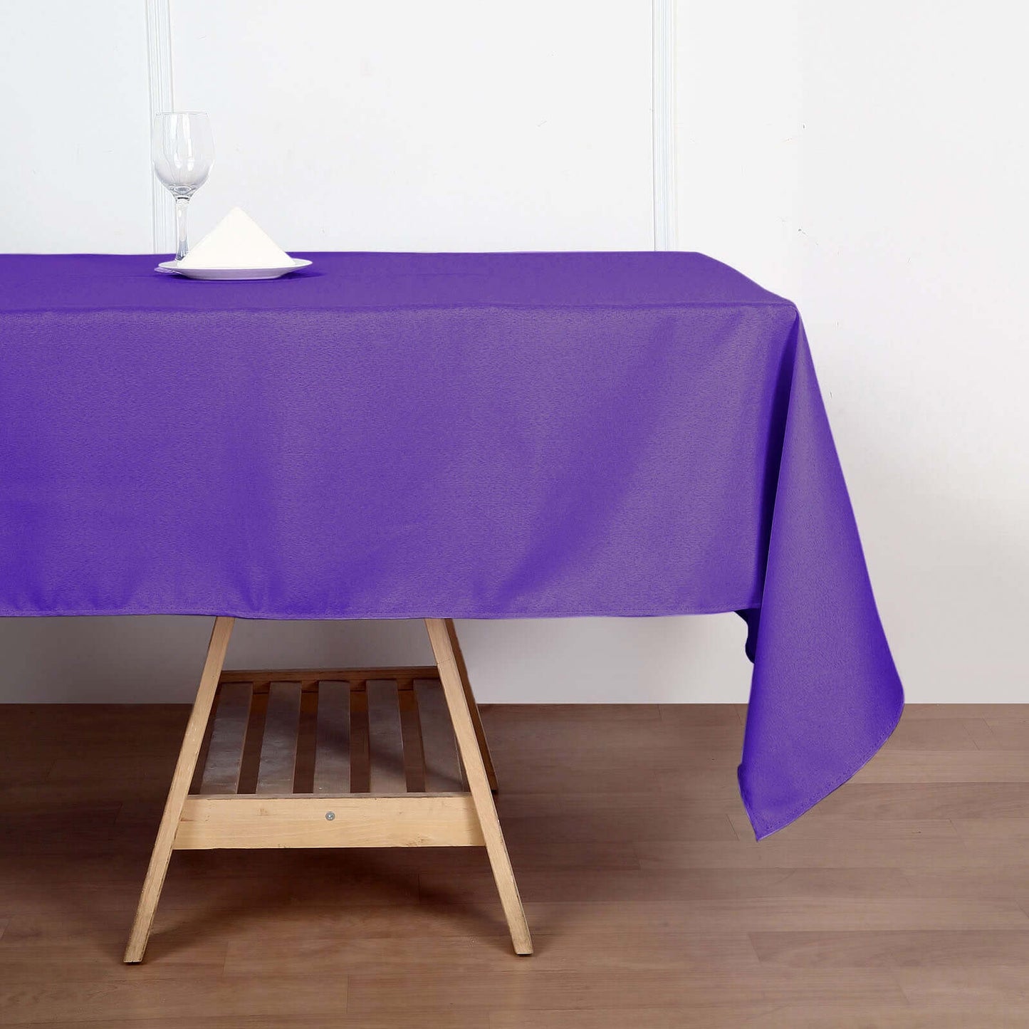 Polyester 60"x102" Rectangle Tablecloth Purple - Durable and Stylish Table Cover