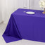 Scuba Rectangular 90"x132" Tablecloth Purple - Wrinkle Free, Stain Resistant & Seamless Table Cover