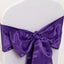 5 Pack Lamour Satin 6"x106" Chair Sashes Purple - Stylish Reusable Decorative Bows