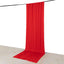 Red 4-Way Stretch Spandex Event Curtain Drapes, Wrinkle Free Backdrop Event Panel with Rod Pockets - 5ftx14ft