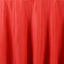Polyester 120" Round Tablecloth Red - Seamless Wrinkle-Resistant Table Cover