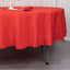 Premium Polyester 90" Round Tablecloth Red - Stain and Wrinkle-Resistant Design with 220GSM Thickness Table Cover