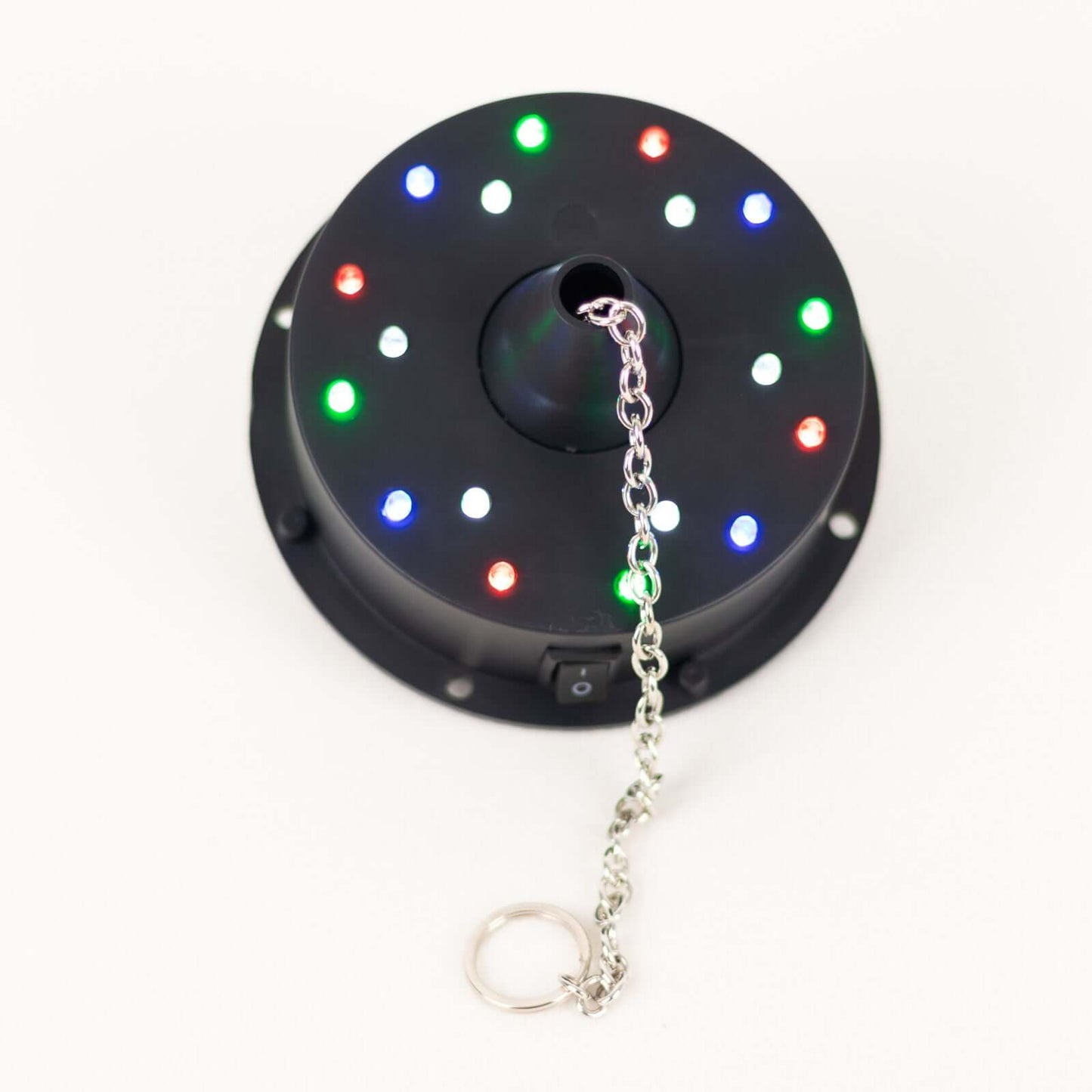 18 LED Light Rotating Heavy Duty Motor For Hanging Mirror Disco Ball, 5 RPM Battery Operated Motor With 8" Hanging Chain