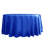 Satin 120" Round Tablecloth Royal Blue - Stylish Seamless Table Cover