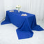 Premium Polyester 90"x156" Rectangle Tablecloth Royal Blue - Seamless 220GSM Stain-Resistant Table Cover