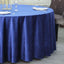 Premium Velvet 120" Round Tablecloth Royal Blue - Reusable Soft & Seamless Table Cover