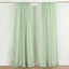 2 Pack Sage Green Polyester Event Curtain Drapes, 10ftx8ft Backdrop Event Panels With Rod Pockets 130 GSM