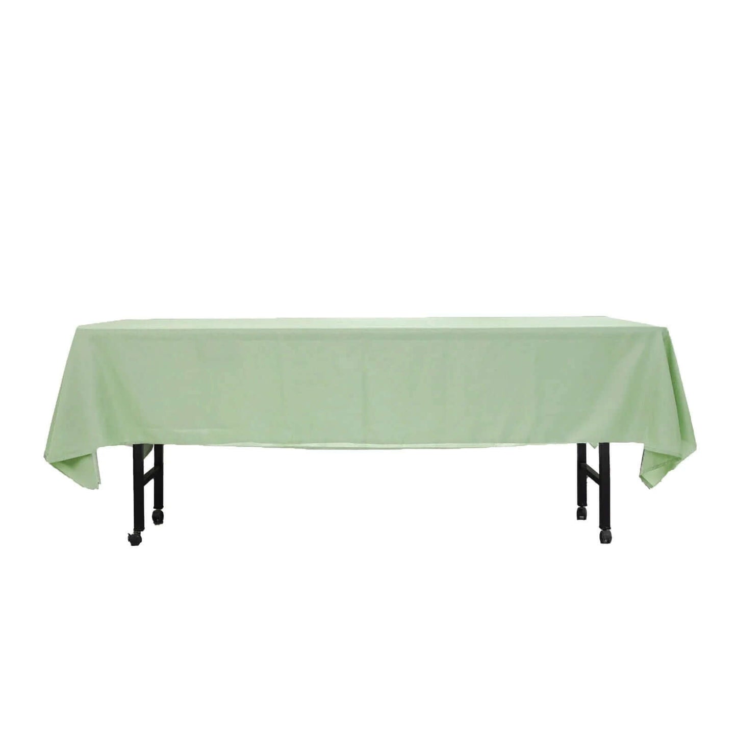 Polyester 60"x102" Rectangle Tablecloth Sage Green - Durable and Stylish Table Cover