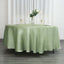 Satin 108" Round Tablecloth Sage Green - Smooth and Lustrous Table Cover