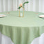 Polyester 70"x70" Table Overlay Square Tablecloth Sage Green - Wrinkle-Resistant & Durable Table Cover