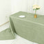 Taffeta 90"x156" Rectangle Tablecloth Sage Green - Accordion Crinkle Seamless Table Cover