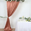 8ftx10ft Terracotta (Rust) Satin Event Curtain Drapes, Backdrop Event Panel