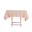 Lamour Satin 54"x54" Square Tablecloth Blush - Durable & Silk-Like Table Cover