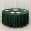 Lamour Satin 108" Round Tablecloth Hunter Emerald Green - Durable & Silk-Like Table Cover