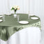 Satin 60"x60" Table Overlay Square Tablecloth Dusty Sage Green - Smooth Silky Touch Table Cover