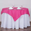 Polyester Square 54"x54" Tablecloth Fuchsia - Wrinkle-Resistant & Durable Table Cover