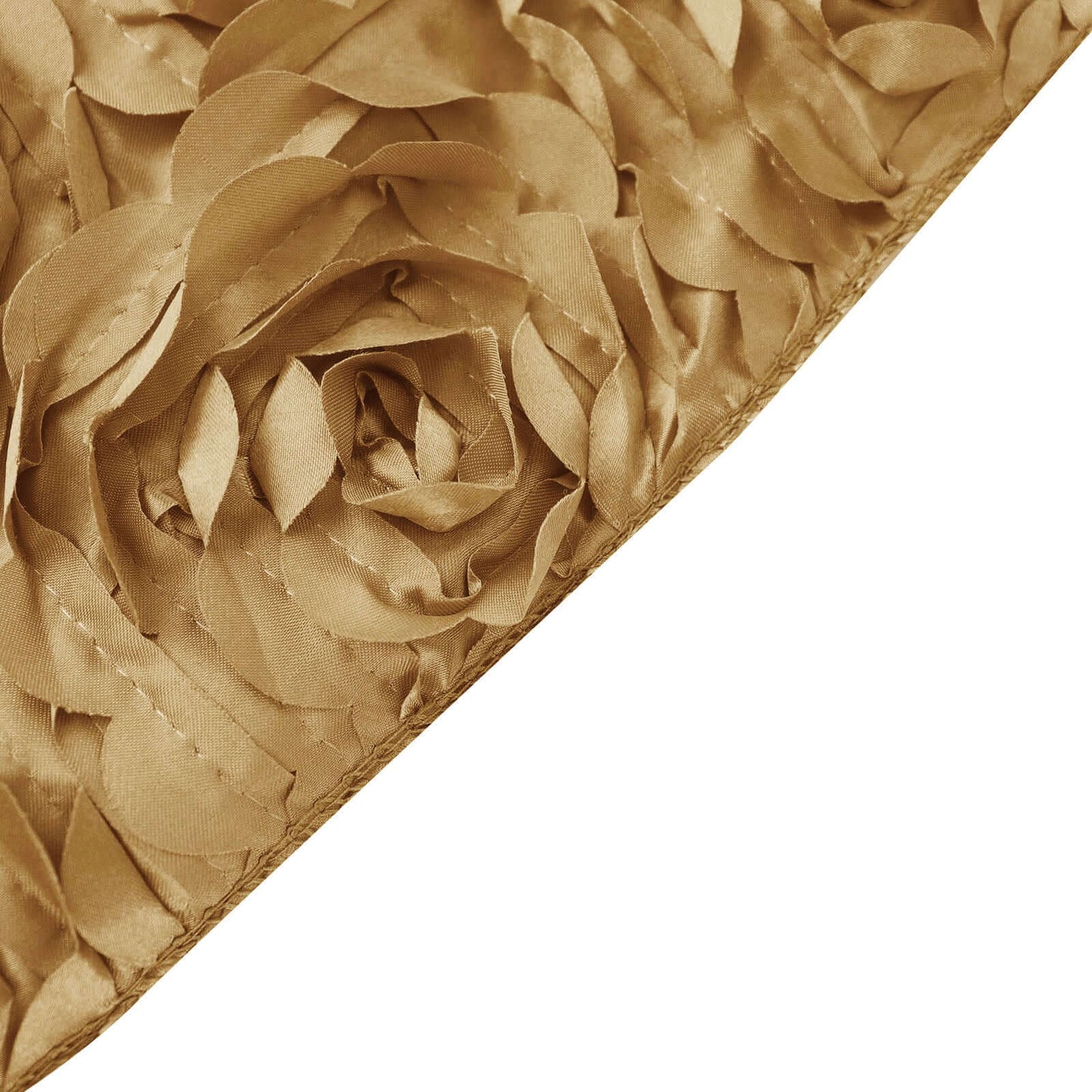 Spandex Chair Cover Gold for Folding Chairs - Durable Stretch Fitted Slipcover with Satin Rosette Design