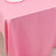 Lamour Satin 60"x126" Rectangle Tablecloth Pink - Soft & Silk-Like Table Cover