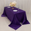 Lamour Satin 90"x132" Rectangle Tablecloth Purple - Soft & Silk-Like Seamless Table Cover