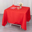 Premium Polyester Square Tablecloth 70"x70" Red 220GSM Wrinkle-Resistant Table Cover