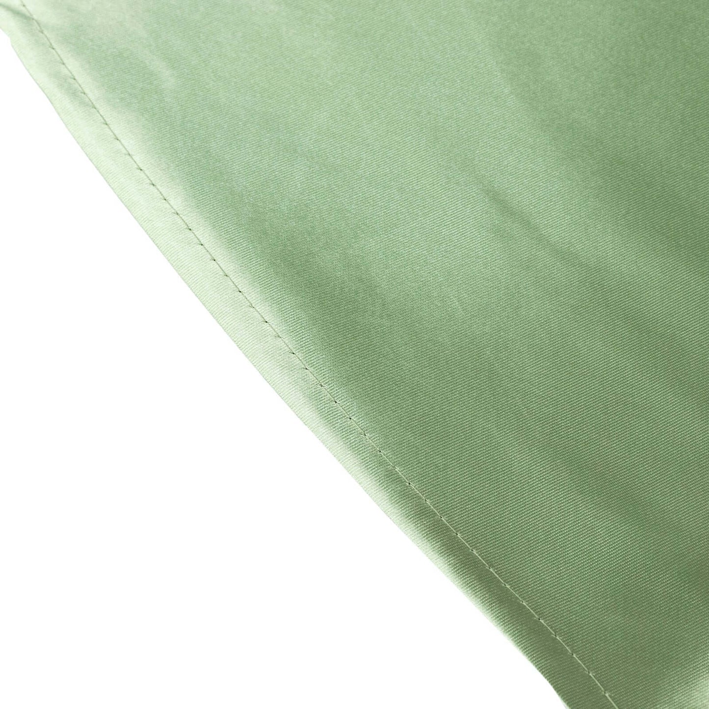 Satin 132" Round Tablecloth Sage Green - Stylish Seamless Table Cover