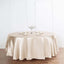 Satin 108" Round Tablecloth Beige - Smooth and Lustrous Table Cover