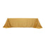 Lamour Satin 90"x156" Rectangle Tablecloth Champagne - Luxurious, Soft Seamless Table Cover