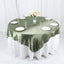 Satin 72"x72" Table Overlay Square Tablecloth Dusty Sage Green - Smooth Finish Table Cover