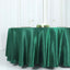 Satin 108" Round Tablecloth Hunter Emerald Green - Smooth and Lustrous Table Cover