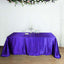 Satin Rectangular 90"x156" Tablecloth Purple - Seamless Table Cover