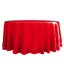 Satin 120" Round Tablecloth Red - Stylish Seamless Table Cover