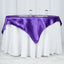 Satin 60"x60" Table Overlay Square Tablecloth Purple - Smooth Silky Touch Table Cover