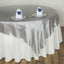 Satin 60"x60" Table Overlay Square Tablecloth Silver - Smooth Silky Touch Table Cover