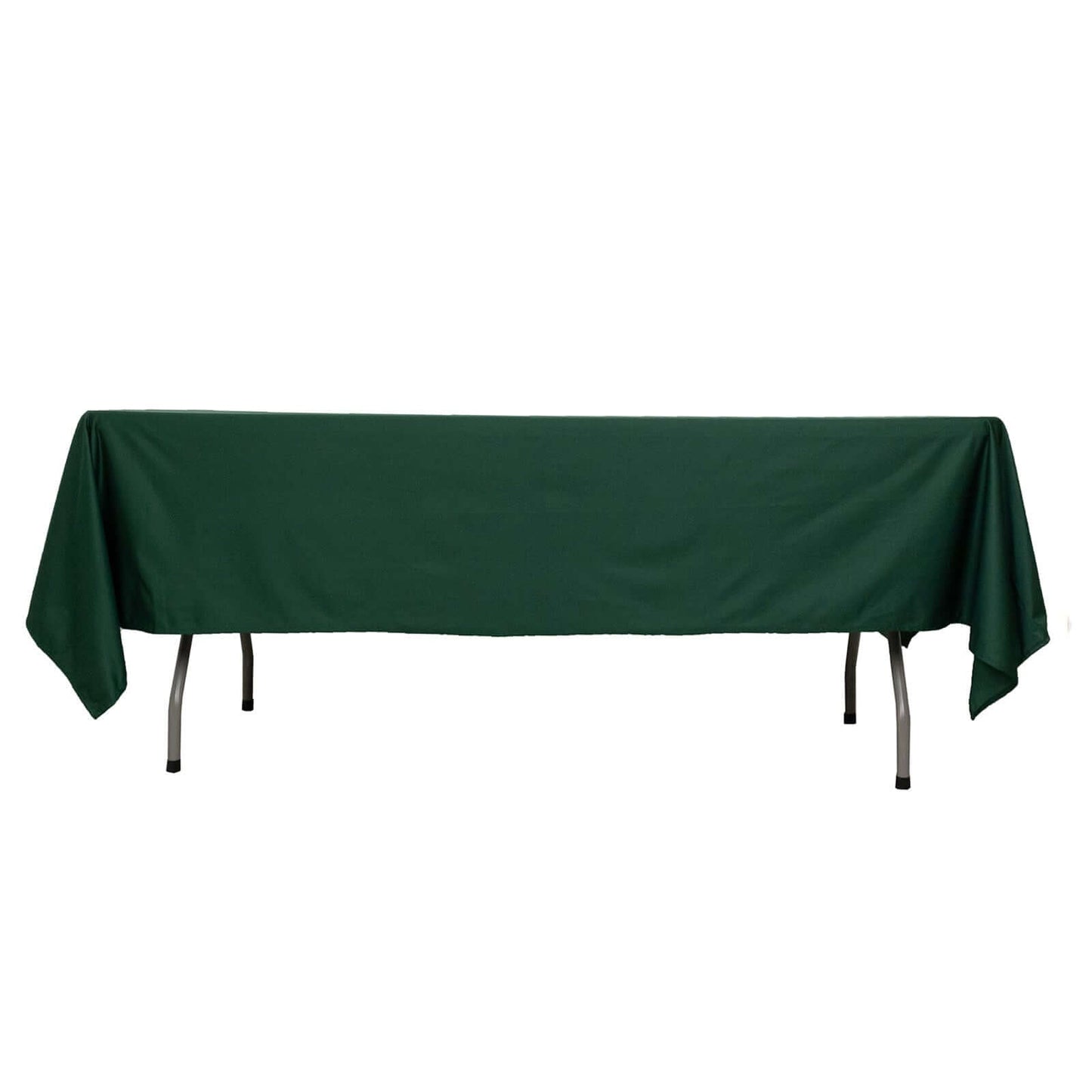 Scuba Rectangular 60"x102" Tablecloth Hunter Emerald Green - Wrinkle Free & Stain Resistant Table Cover