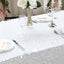 Sequin 90"x156" Rectangle Tablecloth White - Seamless Big Payette Table Cover