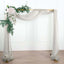 18ft Silver Sheer Organza Wedding Arch Drapery Fabric, Window Scarf Valance