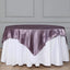 Satin 60"x60" Table Overlay Square Tablecloth Violet Amethyst - Smooth Silky Touch Table Cover