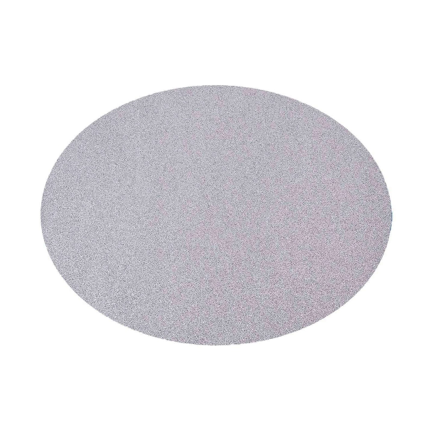 6-Pack Placemats Glitter Design Silver Sparkle Oval - Non-Slip Decorative Table Mats for Dining 12"x18"