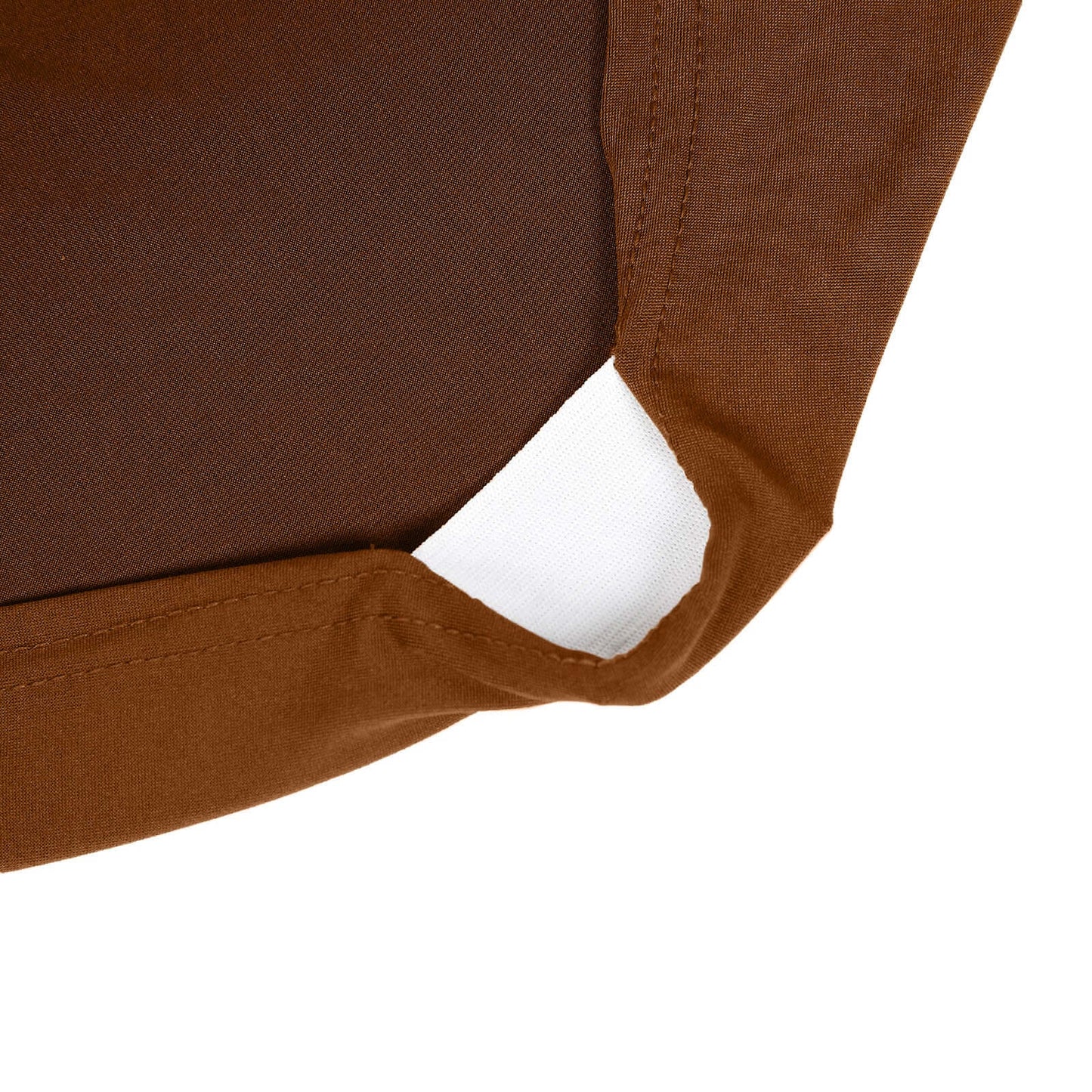 Spandex Chair Cover for Banquet Chairs Cinnamon Brown - Stretch 160GSM Fabric with Slip-On Slipcover