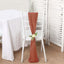5 Pack Satin Chair Sashes Terracotta (Rust) - Durable Chair Bows with Shiny Finish 6"x106"