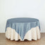 Satin 72"x72" Table Overlay Square Tablecloth Dusty Blue - Smooth Finish Table Cover