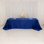 Lamour Satin 90"x156" Rectangle Tablecloth Royal Blue - Luxurious, Soft Seamless Table Cover
