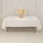 Lamour Satin 60"x102" Rectangle Tablecloth Ivory - Durable & Silky Soft Feel Table Cover