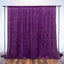 Purple Crushed Velvet Backdrop Curtain â€“ 8ft x 8ft Event Drape with Rod Pocket, Privacy Panel for Photo Booths & Events