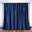 Navy Blue Crushed Velvet Backdrop Curtain â€“ 8ft x 8ft Event Drape with Rod Pocket, Privacy Panel for Photo Booths & Events