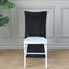 Velvet Chair Back Slipcover for Chiavari Chairs Black - Soft and Smooth Solid Chair Back Cover Cap for Weddings