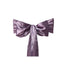 5 Pack Satin Chair Sashes Violet Amethyst - Durable Chair Bows with Shiny Finish 6"x106"
